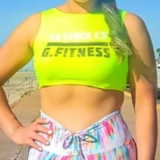 Cropped top G Fitness Neon