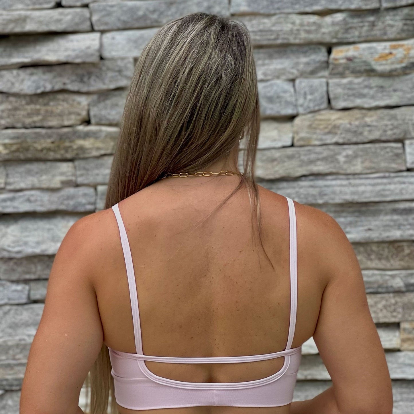 Top tiras Blush